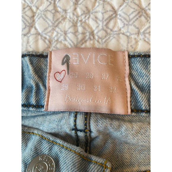 Revice Denim Super 80's/1984 Women's Relaxed Straight Leg Jeans Rose&Dragon 24 - Picture 9 of 12